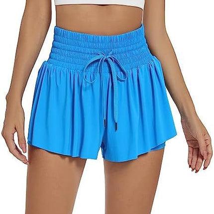 Women's Solid Color Elegant Sports High Waist Shorts