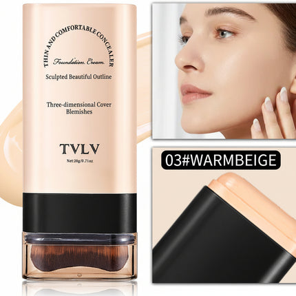 TVLV Eraser Stick Foundation Moisturizing Light Transparent Concealer Brightening Skin Color