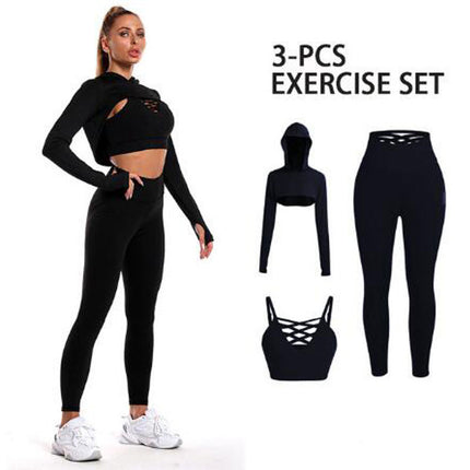 Women's Adjustable Bra Pants Fitness Exercise Suit