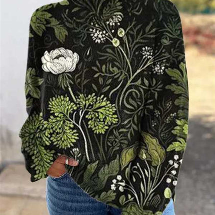 Women's Christmas Printed Turtleneck Sweater