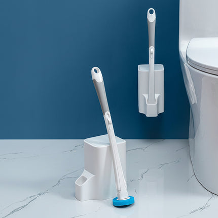 Disposable toilet brush cleaning artifact set