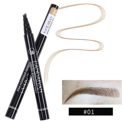 Microblading Eyebrow Pencil Waterproof Fork Tip Tattoo Pen Tinted Fine Sketch Eye Brow Pencils Long Lasting Eyebrows