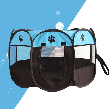 Folding Octagonal Pet Fence Oxford Cloth Cat And Dog Kennel