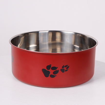 Stainless Steel Dog Bowl Large Capacity Anti-tumble Cat Bowl