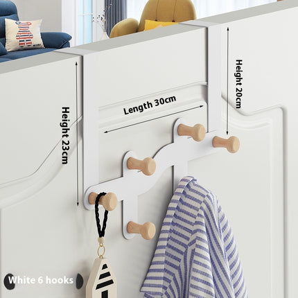 Hanging Clothes Rack Storage Hook Behind The Nail Free Door