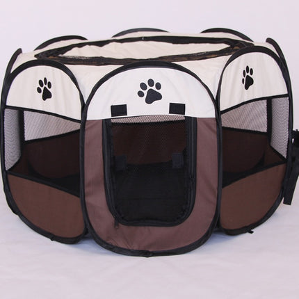 Folding Octagonal Pet Fence Oxford Cloth Cat And Dog Kennel