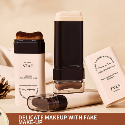 TVLV Eraser Stick Foundation Moisturizing Light Transparent Concealer Brightening Skin Color