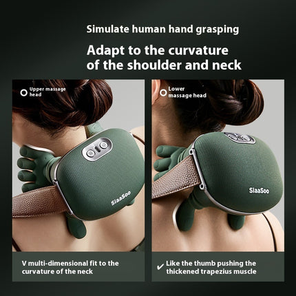 Electric Neck And Shoulder Muscle Massager Wireless Shoulder And Back Kneading Massage Shawl Neck Masajeador Relax Pain Relief