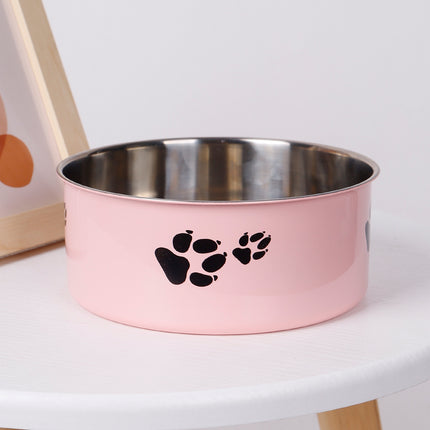 Stainless Steel Dog Bowl Large Capacity Anti-tumble Cat Bowl