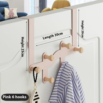 Hanging Clothes Rack Storage Hook Behind The Nail Free Door