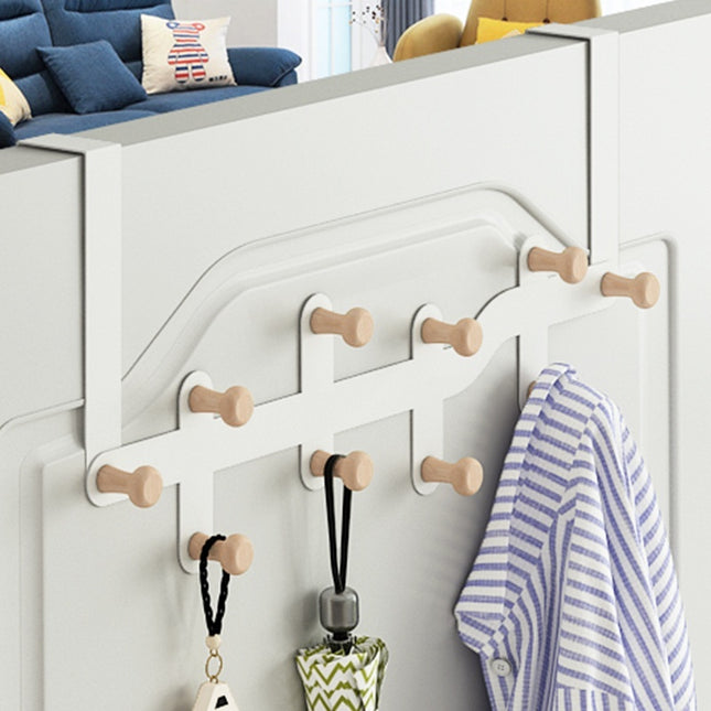Hanging Clothes Rack Storage Hook Behind The Nail Free Door