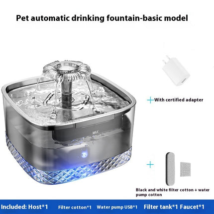Stainless Steel Cat Automatic Water Feeder