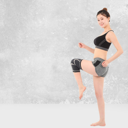 Double Corrugated Non-slip Stretch Keep Warm Nylon Needle Sports Kneecaps