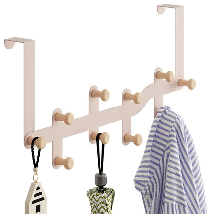 Hanging Clothes Rack Storage Hook Behind The Nail Free Door