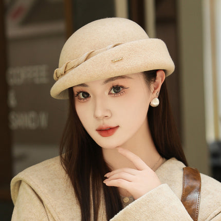 French Hepburn Style Woolen Beret Artistic Australian Wool