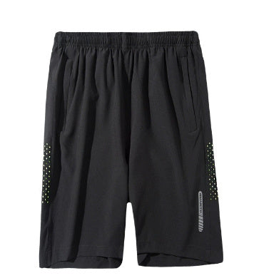 Summer Thin Breathable Quick-drying Loose Sports Running Ice Silk Leisure Five-point Stretch Men's Beach Shorts