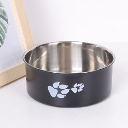 Stainless Steel Dog Bowl Large Capacity Anti-tumble Cat Bowl