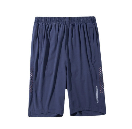 Summer Thin Breathable Quick-drying Loose Sports Running Ice Silk Leisure Five-point Stretch Men's Beach Shorts