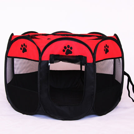 Folding Octagonal Pet Fence Oxford Cloth Cat And Dog Kennel