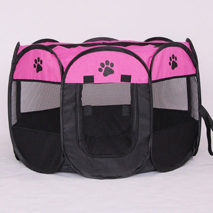 Folding Octagonal Pet Fence Oxford Cloth Cat And Dog Kennel