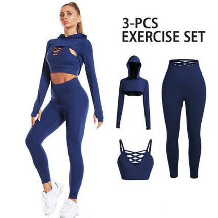 Women's Adjustable Bra Pants Fitness Exercise Suit