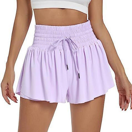 Women's Solid Color Elegant Sports High Waist Shorts