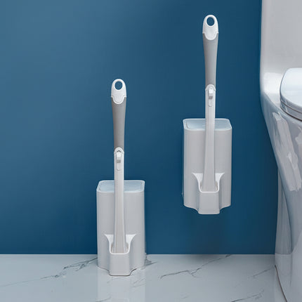 Disposable toilet brush cleaning artifact set