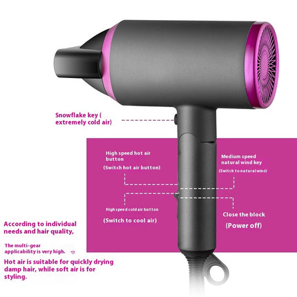 Household Appliances Anion Hammer Folding Hair Dryer Hair Dryer