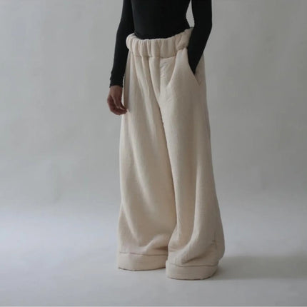 Women's Street Fashion Casual Loose Wide-leg Pants Solid Color