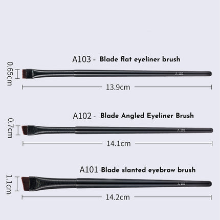 Eyebrow Eyeliner Brush Portable Small Angle Eyebrow Brush Makeup Tool Brushes Makeup Professional  Eyeliner Eyebrow Contour Makeup Brush Super Soft Fiber Comfortable Grip Soft And Natural Makeup Appli