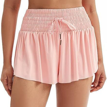 Women's Solid Color Elegant Sports High Waist Shorts