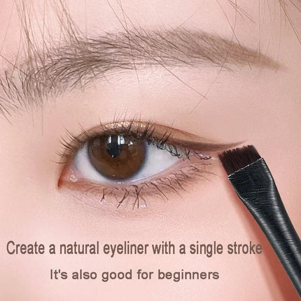 Eyebrow Eyeliner Brush Portable Small Angle Eyebrow Brush Makeup Tool Brushes Makeup Professional  Eyeliner Eyebrow Contour Makeup Brush Super Soft Fiber Comfortable Grip Soft And Natural Makeup Appli