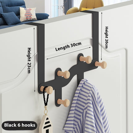 Hanging Clothes Rack Storage Hook Behind The Nail Free Door