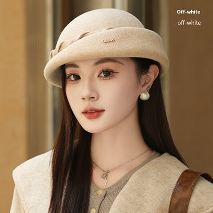 French Hepburn Style Woolen Beret Artistic Australian Wool