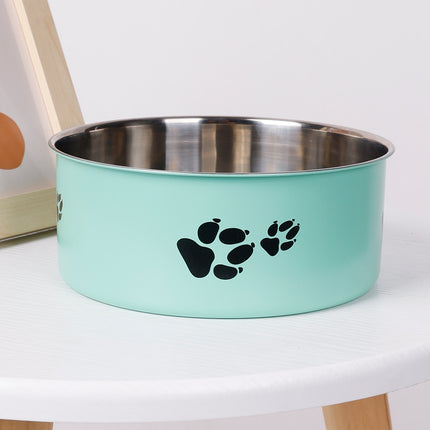 Stainless Steel Dog Bowl Large Capacity Anti-tumble Cat Bowl