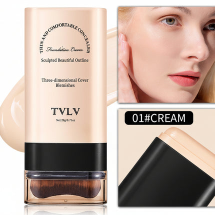 TVLV Eraser Stick Foundation Moisturizing Light Transparent Concealer Brightening Skin Color