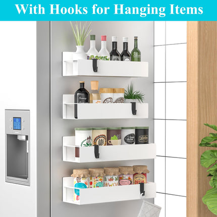 Magnetic Refrigerator Shelf No Punching Spice Rack Refrigerator Side Hanger