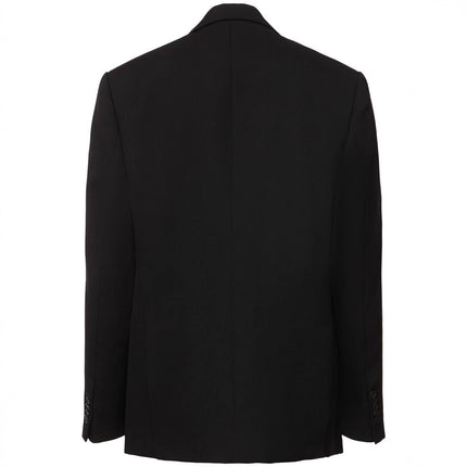 Women's Casual Loose Solid Color Long Sleeve Slit Mid-length Suit Coat