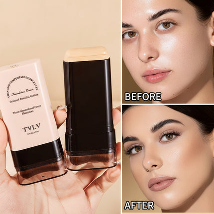 TVLV Eraser Stick Foundation Moisturizing Light Transparent Concealer Brightening Skin Color