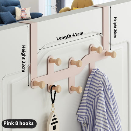 Hanging Clothes Rack Storage Hook Behind The Nail Free Door