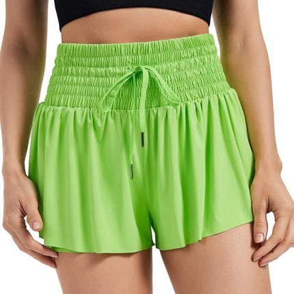 Women's Solid Color Elegant Sports High Waist Shorts