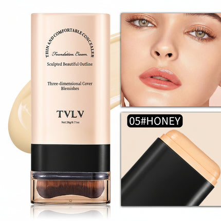 TVLV Eraser Stick Foundation Moisturizing Light Transparent Concealer Brightening Skin Color