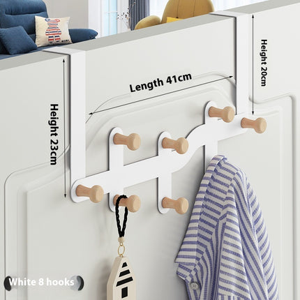 Hanging Clothes Rack Storage Hook Behind The Nail Free Door